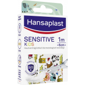 Hansaplast Sensitive Kids Zvířátka náplast s dětským motivem 1 m x 6 cm