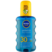 Nivea Sun Protect & Dry Touch OF30 neviditelný sprej na opalování 200 ml