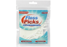 Claradent Floss Picks dentální voskovaná nit 50 kusů
