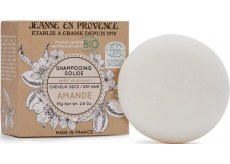 Jeanne en Provence Amande - Mandle BIO tuhý šampon pro suché vlasy 100 g