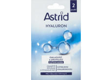 Astrid Hyaluron omlazující a zpevňující pleťová maska s kyselinou hyaluronovou pro všechny typy pleti 2 x 8 ml