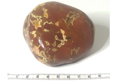 Jaspis Brekcie Tromlovaný přírodní kámen 280 - 340 g, 1 kus, kámen pozitivní energie