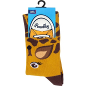 Albi Barevné ponožky univerzální velikost Žirafa 1 pár