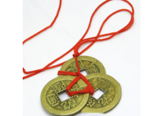 3 čínské mince FengShui pro bohatství, štěstí, úspěch