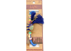 Albi Šperk náramek pletený Slon symbol štěstí, Střapec ochrana, energie 1 kus různé barvy