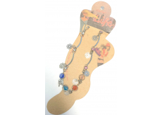 Albi Šperk na nohu Kytičky s barevnými kamínky 1 kus