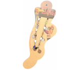 Albi Šperk na nohu Hvězdičky a kytičky s barevnými kamínky 1 kus