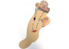 Albi Šperk na nohu Barevné korálky s kamínky 1 kus