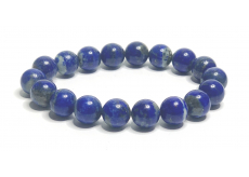 Lapis Lazuli náramek elastický přírodní kámen, kulička 10 mm / 16 - 17 cm, kámen harmonie