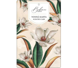 Bohemia Gifts Aromatická vonná karta Bílé květy jemná a čistá vůně 10,5 x 16 cm