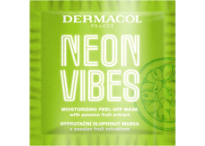 Dermacol Neon Vibes hydratační slupovací maska s passion fruit extraktem 8 ml