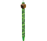 Colorino Gumovatelné pero zelené Kostka hnědá, modrá náplň 0,5 mm