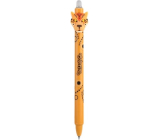 Colorino gumovatelné pero Divoká zvířata světle oranžové, modrá náplň 0,5 mm