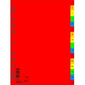 Donau rozlišovač abecední A-Z, A4, PP, 16 listů, mix barev 16 kusů