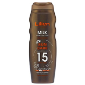 Lilien Sun Active SPF15 voděodolné mléko na opalování 200 ml