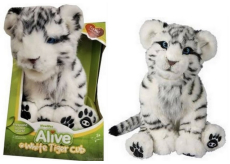 EP Line Alive Bílý tygr interaktivní plyšová hračka 25 cm, doporučený věk 3+