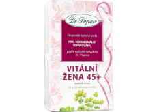 Dr. Popov Vitální žena 45+ bylinný čaj pro hormonální rovnováhu 20 nálevových sáčků 20 x 1,5 g