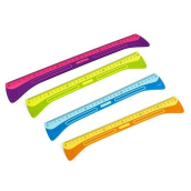 Y-Plus+ Handle kombinované plastové pravítko 30 cm 1 kus různé barvy