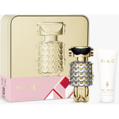 Paco Rabanne Fame parfémovaná voda plnitelný flakon 50 ml + tělové mléko 75 ml, dárková sada pro ženy