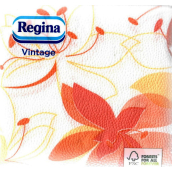 Regina Vintage Papírové ubrousky 1 vrstvé 33 x 33 cm 45 kusů Oranžové