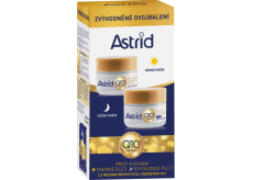 Astrid Q10 Miracle denní krém proti vráskám 50 ml + noční krém proti vráskám 50 ml, duopack