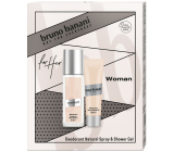 Bruno Banani Woman parfémovaný deodorant sklo 75 ml + sprchový gel 50 ml, kosmetická sada pro ženy