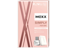 Mexx Simply for Her toaletní voda 20 ml + toaletní mýdlo 75 g, dárková sada pro ženy