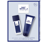 David Beckham Classic Blue parfémovaný deodorant sklo 75 ml + sprchový gel 200 ml, kosmetická sada pro muže