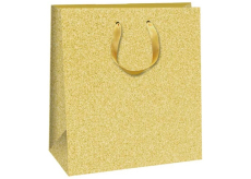 Ditipo Dárková papírová taška 20 x 8 x 20 cm Zlatá