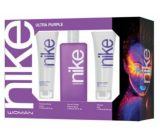 Nike Ultra Purple Woman toaletní voda 100 ml + tělové mléko 75 ml + sprchový gel 75 ml, dárková sada pro ženy