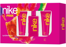 Nike Pink Woman toaletní voda 100 ml + tělové mléko 75 ml + sprchový gel 75 ml, dárková sada pro ženy
