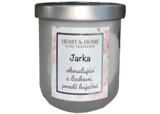 Heart & Home Svěží prádlo sójová vonná svíčka se jménem Jarka 110 g