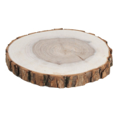 Dřevěný plátek oboustranně vyhlazený vrba 14 - 16 cm