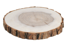 Plátek dřevěný oboustranně vyhlazený vrba 14 - 16 cm