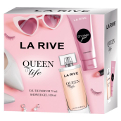 La Rive Queen of Life parfémovaná voda 75 ml + sprchový gel 100 ml, dárková sada pro ženy
