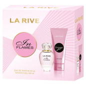 La Rive In Flames parfémovaná voda 90 ml + sprchový gel 100 ml, dárková sada pro ženy