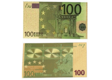 Talisman Zlatá plastická bankovka 100 EUR