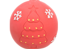Trixie XMas Ball latexový vánoční míček pro psy 8 cm