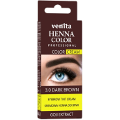 Venita Henna Color krémová barva na obočí 3.0 Tmavá hnědá 30 g
