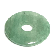 Avanturín zelený Donut přírodní kámen 30 mm, kámen štěstí