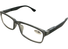 Berkeley Čtecí dioptrické brýle +1,0 plast černé, černé proužky 1 kus MC2248