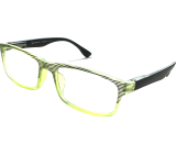 Berkeley Čtecí dioptrické brýle +2,0 plast zelené, černé proužky 1 kus MC2248