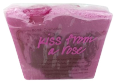 Bomb Cosmetics Polibek růže - Kiss from a Rose přírodní glycerinové mýdlo 100 g