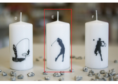 Lima Sporty Golfista svíčka bílá válec 50 x 100 mm 1 kus