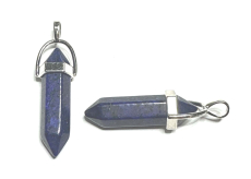 Lapis Lazuli kyvadlo šestihran přívěsek přírodní kámen 41 x 13 mm, kámen harmonie
