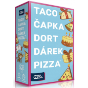 Albi Taco, čapka, dort, dárek, pizza postřehová karetní hra doporučený věk 8+