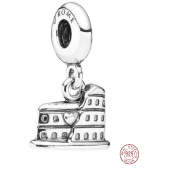 Charm Sterlingové stříbro 925 Řím Koloseum, přívěsek na náramek cestování