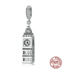 Sterlingové stříbro 925 Londýn Big Ben, přívěsek na náramek cestování