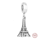 Charm Sterlingové stříbro 925 Paříž Eiffelova věž, přívěsek na náramek cestování