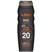 Lilien Sun Active SPF20 voděodolné mléko na opalování 200 ml